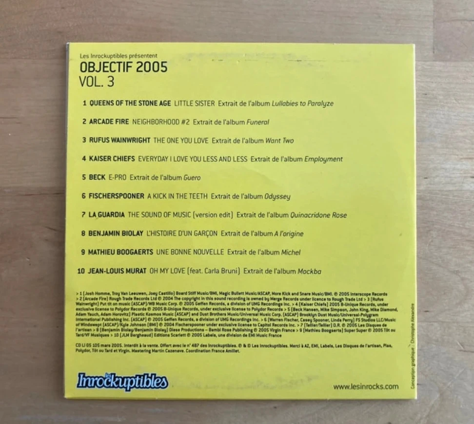 Recopilación de CD Les Inrocks objetivo 2005 vol3. – photo 2